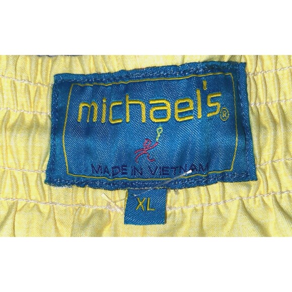 Michael's Blue Coral Swim Trunks Mens Size XL 6” Inseam Mesh Lined - Picture 3 of 7